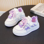 Cute Bunny Kids Sneakers – Purple Edition | Stylish Kids Shoes