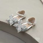 Girls Butterfly Glitter Party Shoes – Princess Dress Shoes for Kids